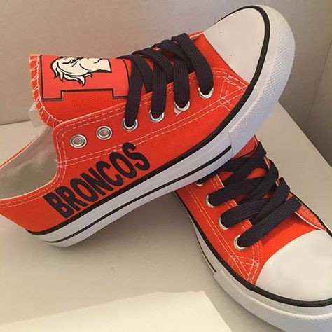Women's NFL Denver Broncos Repeat Print Low Top Sneakers